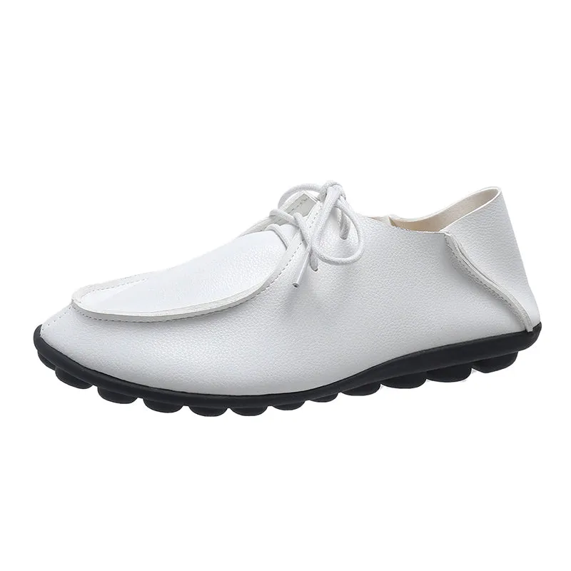 2022 Summer Style Women Ballet Flats Round Toe Slip On Shoes Red Flats Shoes White Woman Loafers Zap