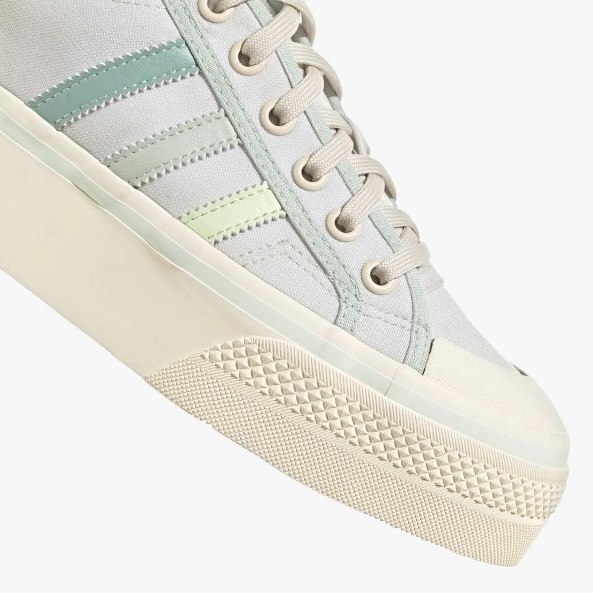 Adidas Originals | NIZZA PLATFORM  { CREAM WHITE / ALMOST LIME