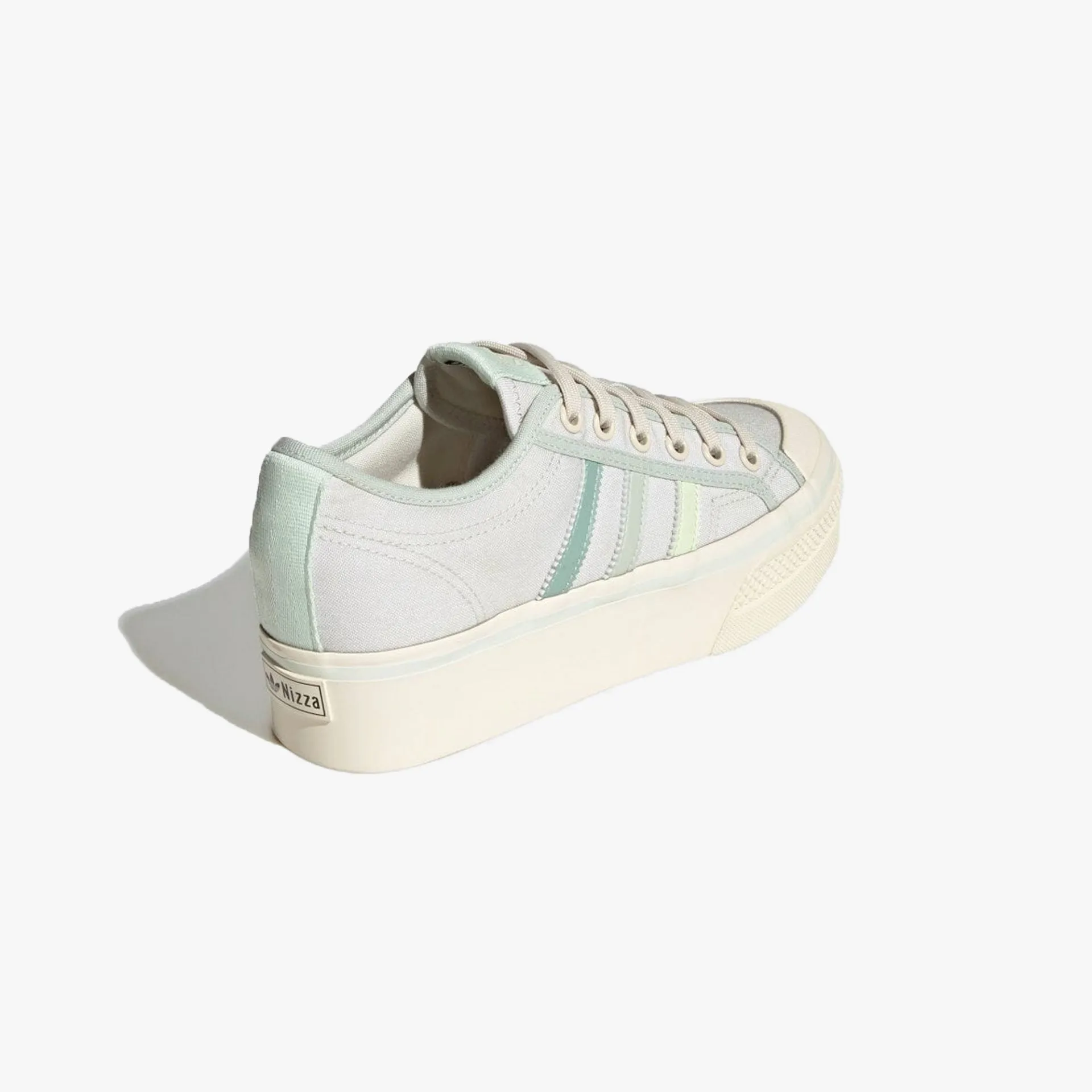 Adidas Originals | NIZZA PLATFORM  { CREAM WHITE / ALMOST LIME