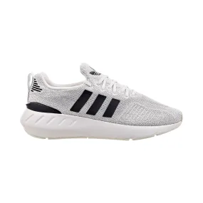 Adidas Swift Run 22 Women's Shoes Crystal White-Core Black-Grey Two