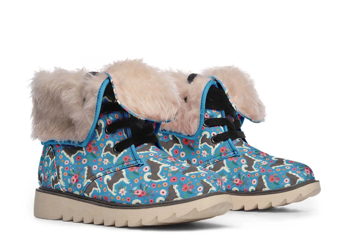 Alaskan Malamute Flower Polar Vibe Boots