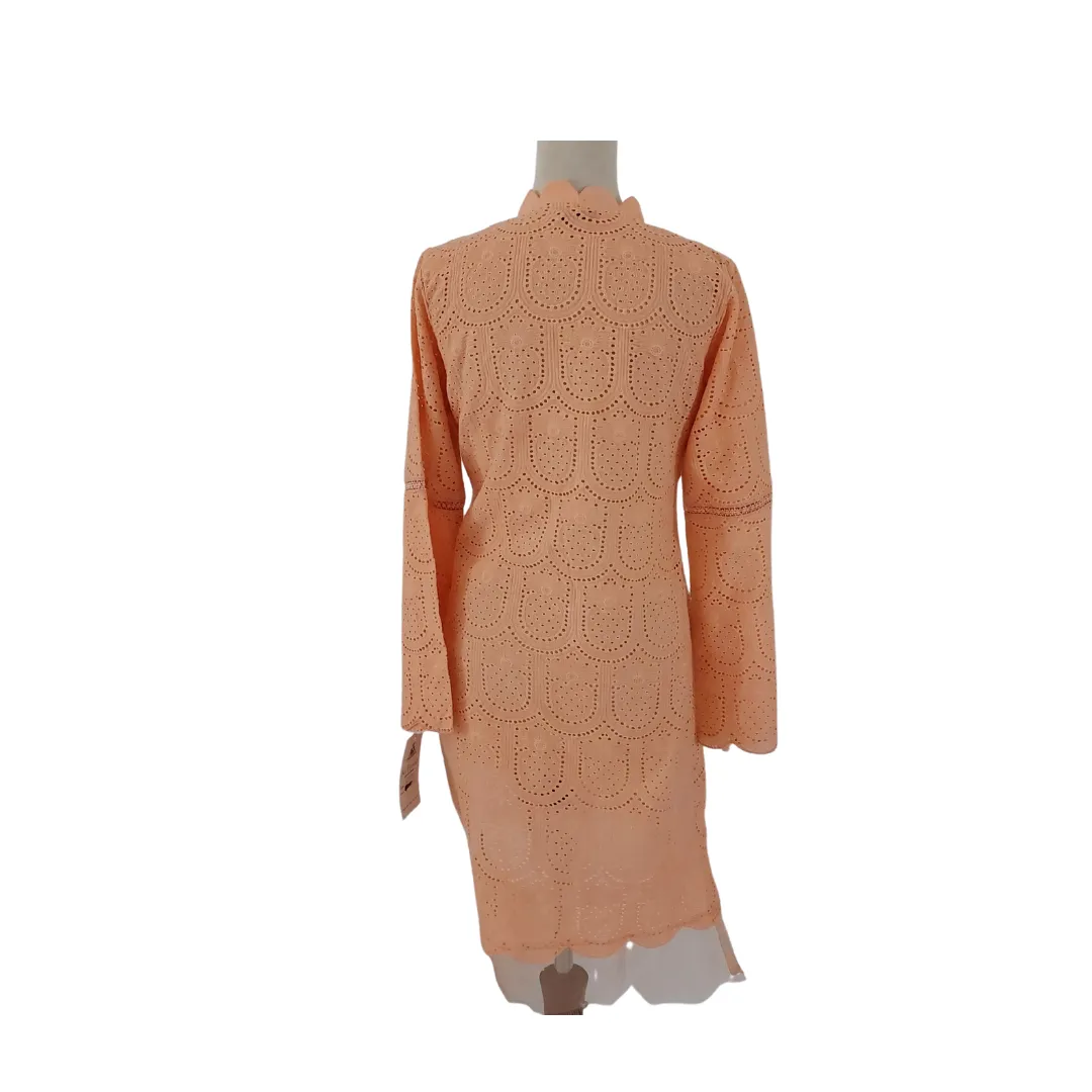 Ali Tirmazi Peach Embroidered Kurta | Brand New |