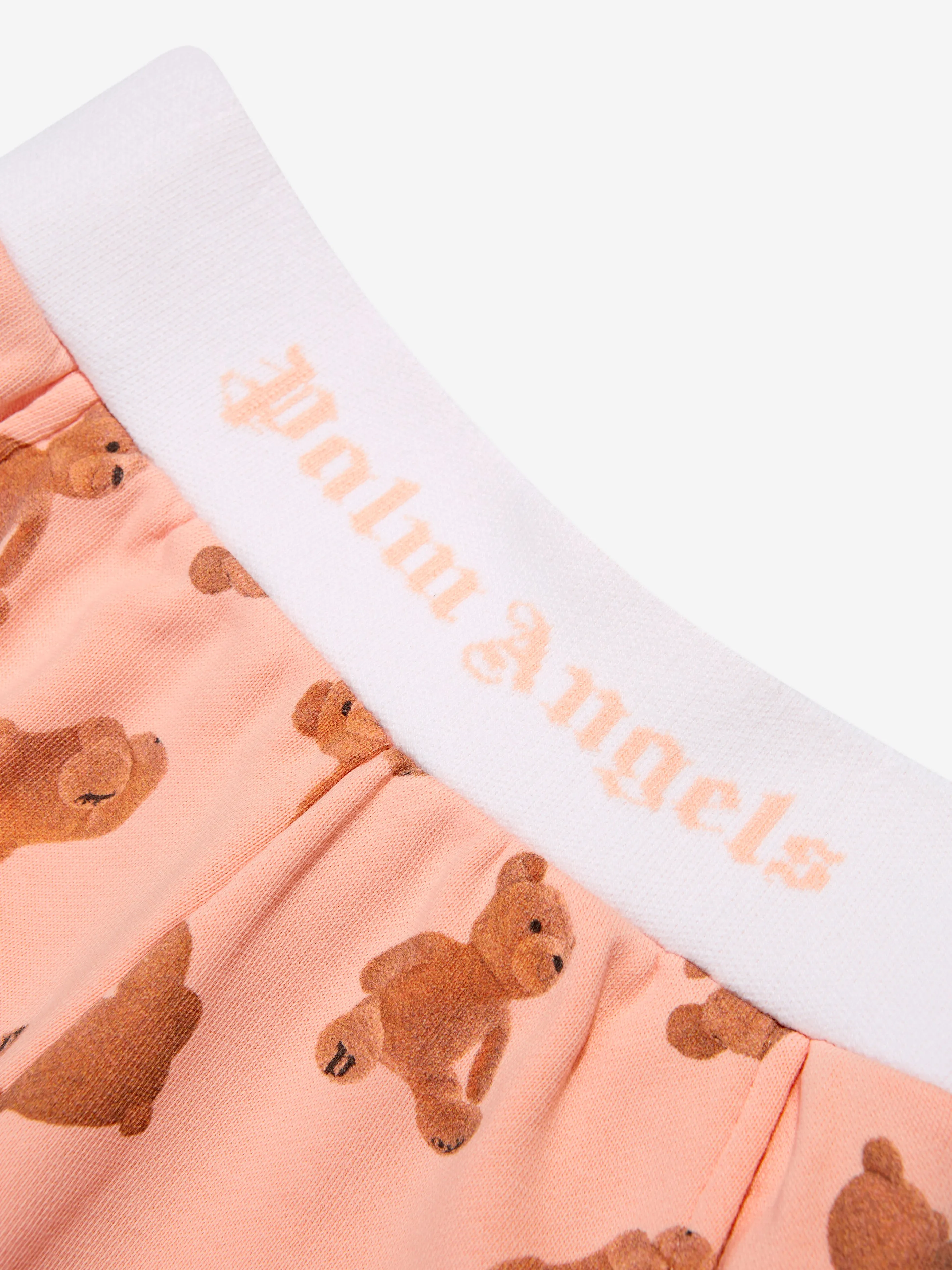 Baby AOP PA Bears Sweat Shorts in Peach