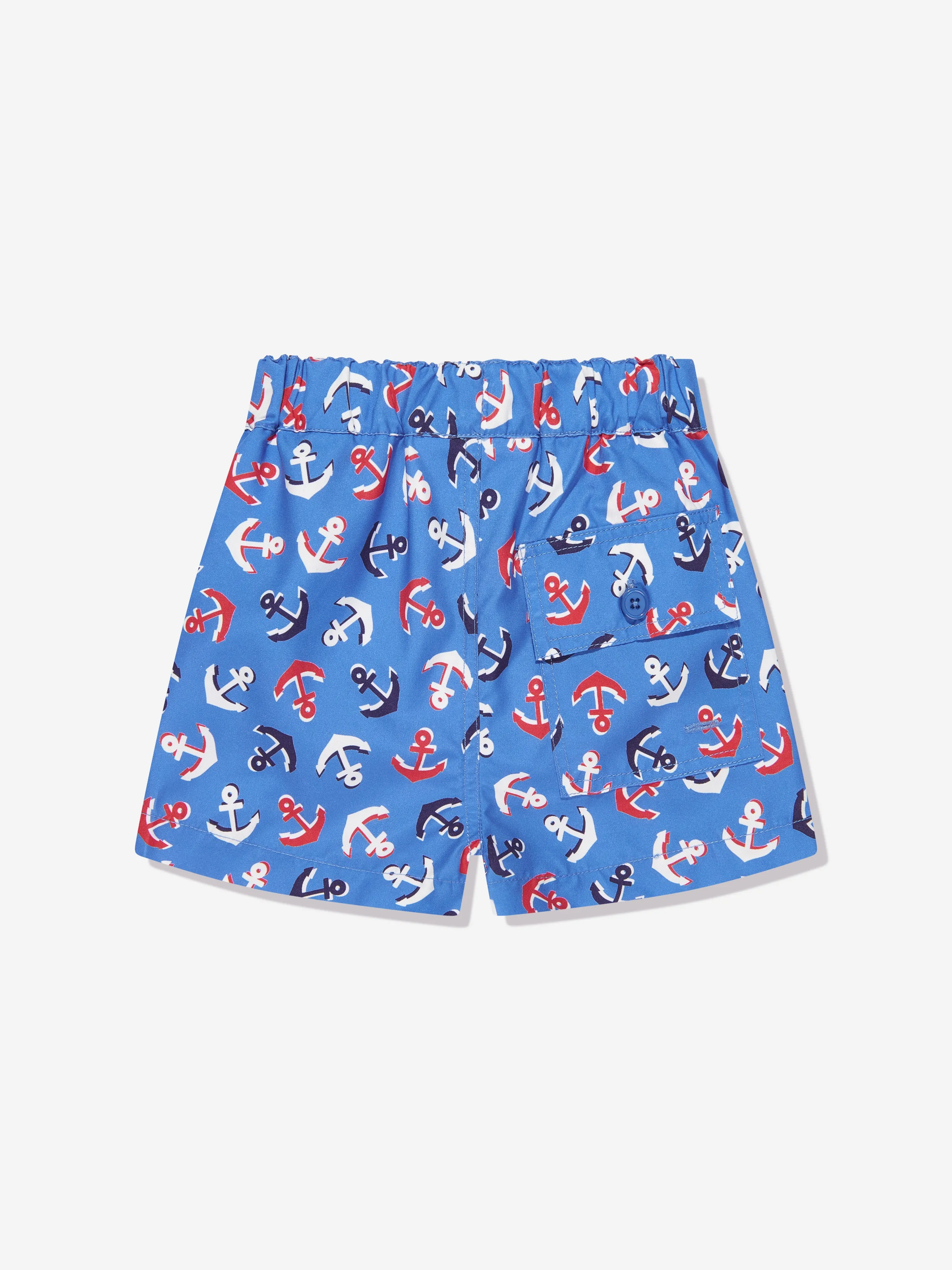 Baby Boys Anchor Swim Shorts in Blue