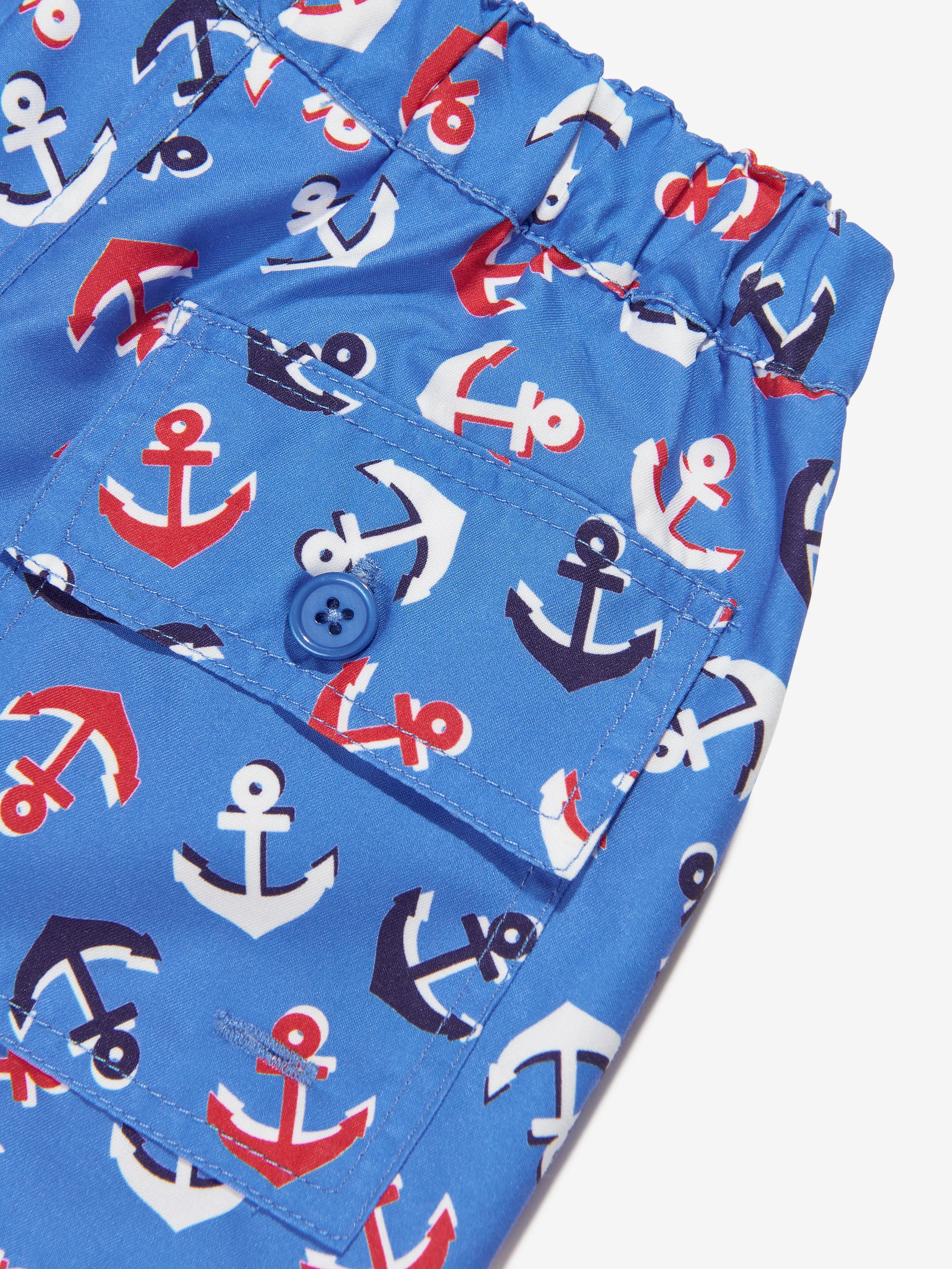 Baby Boys Anchor Swim Shorts in Blue