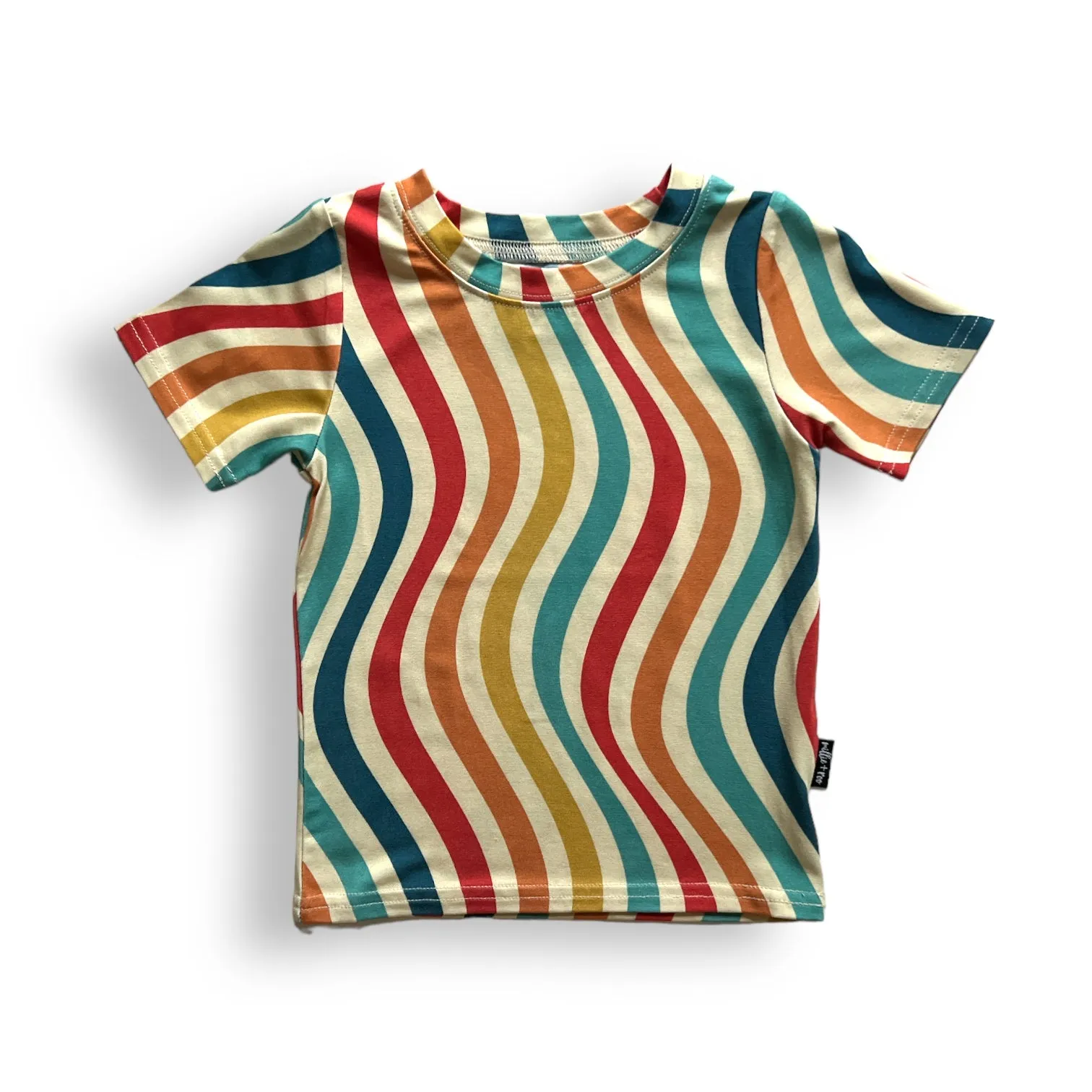 BAMBOO BASIC TEE- Groovy Waves