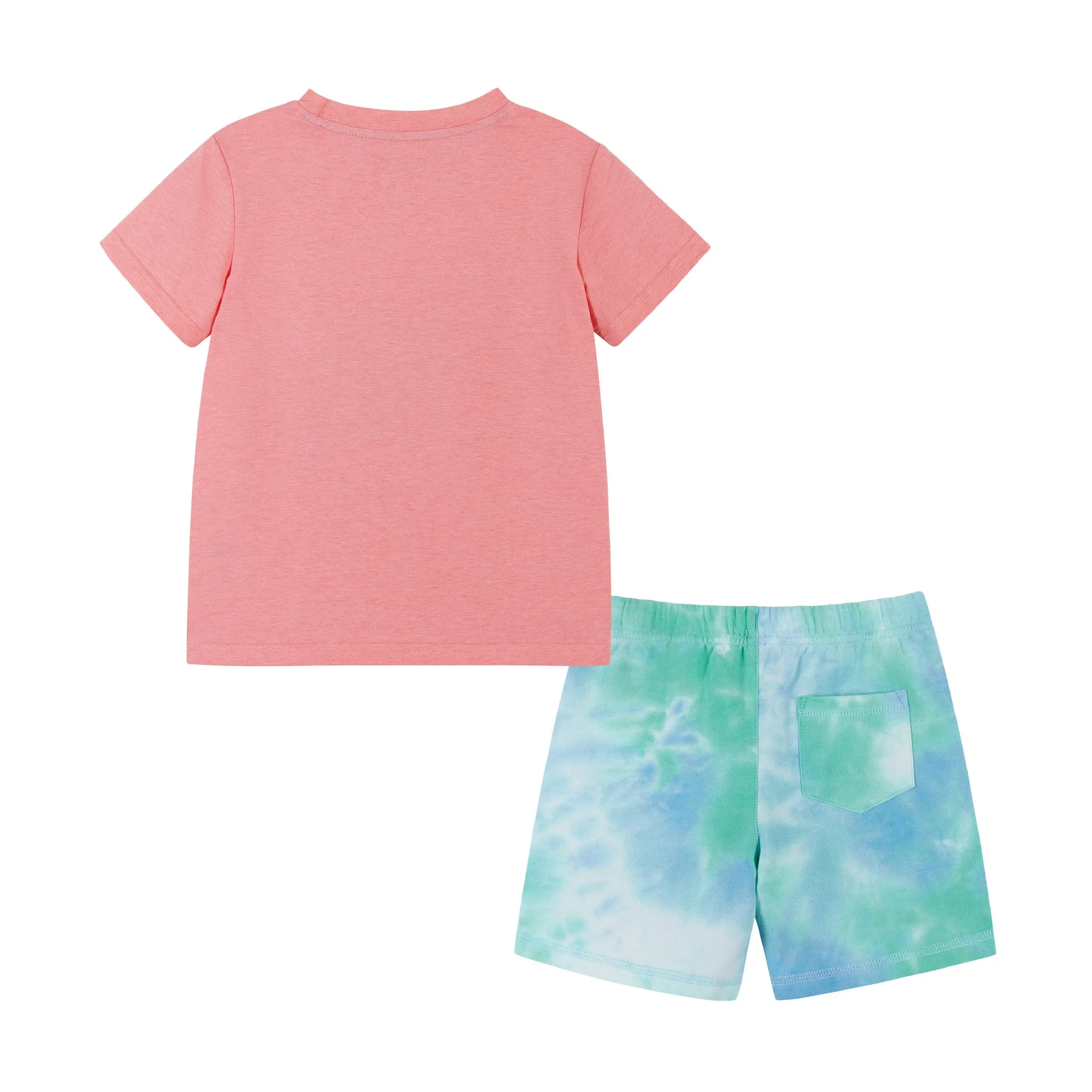 Beach Dino Print Tee & Short Set | Red