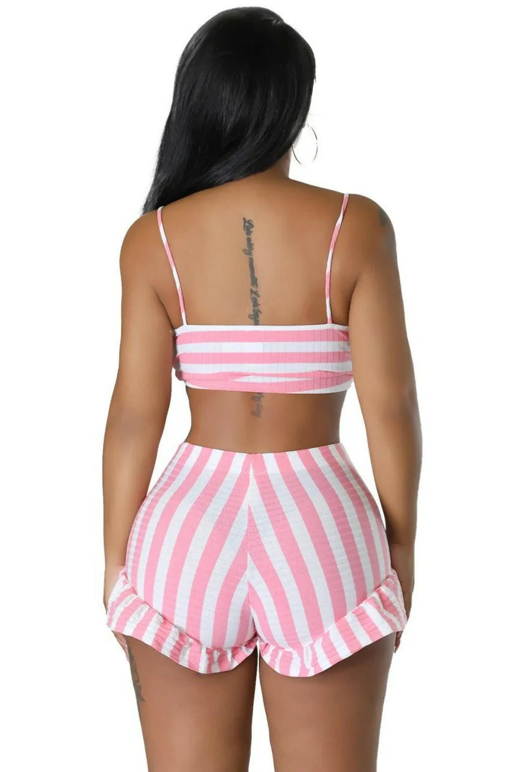 Better Believe It Shorts Outfift Set - Pink