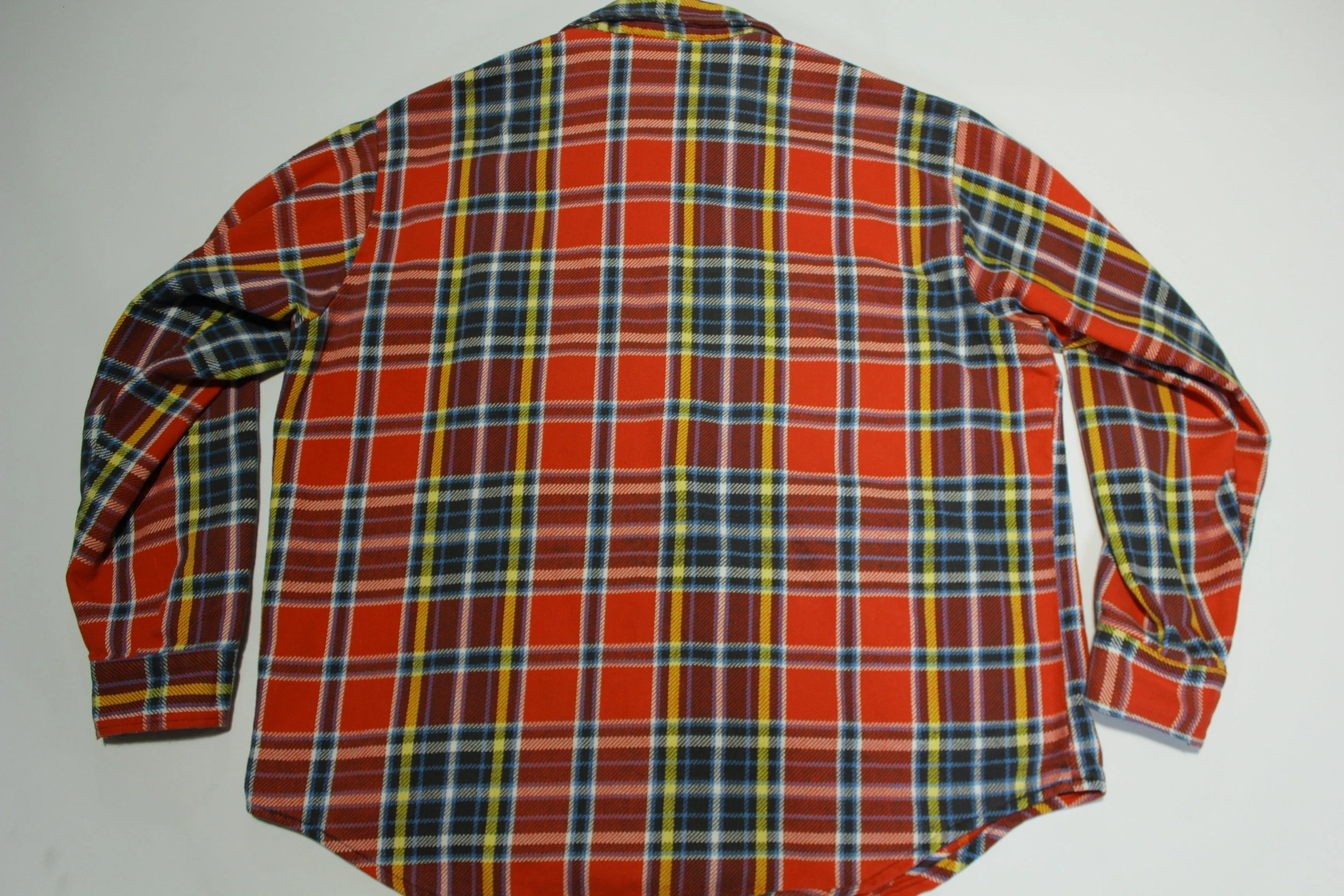 Big Mac JCPenney Plaid Vintage 70s Cotton Button Up Classic Flannel Shirt