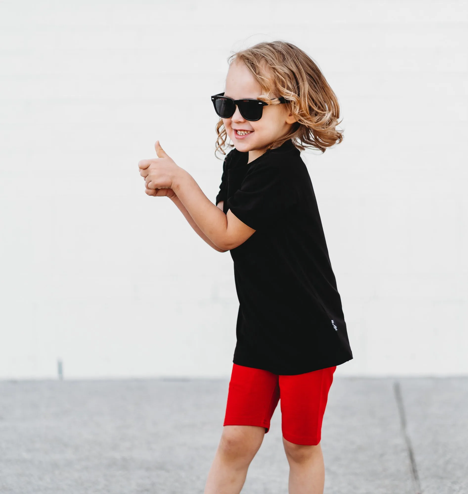 BIKER SHORTS- Red