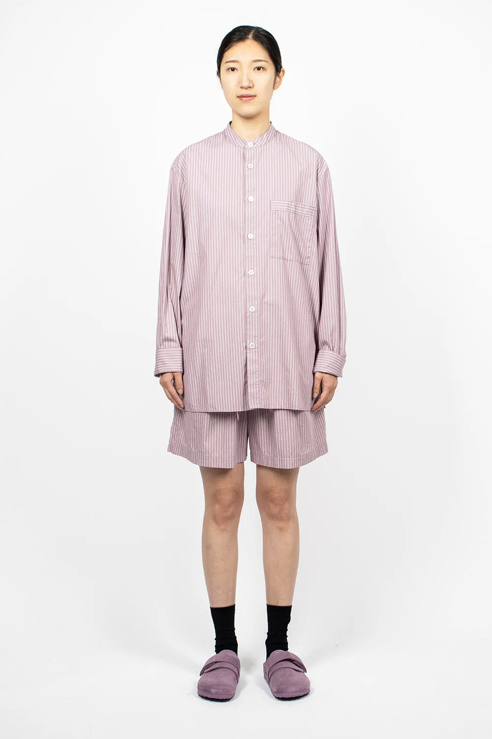 Birkenstock 1774 Pyjama Shirt Mauve Stripes