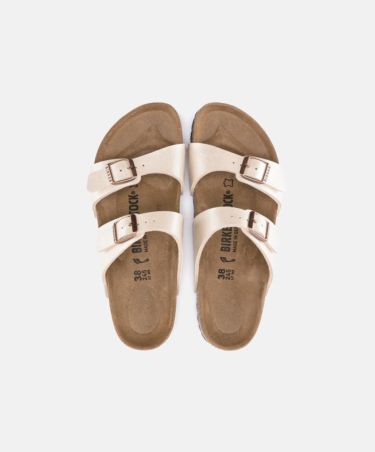 Birkenstock Sydney Birko-Flor Graceful Pearl White Sandals