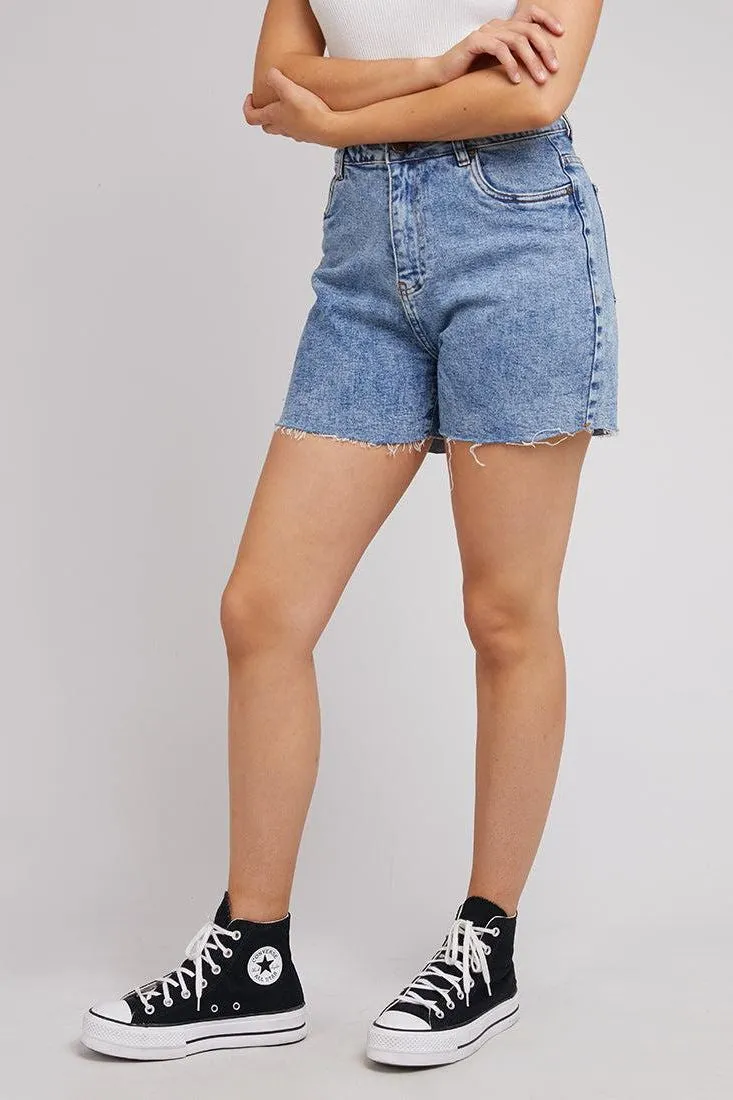 Bobby Cut Off Short | Light Blue