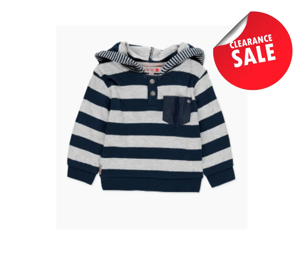 Boboli Top - Hooded Stripes