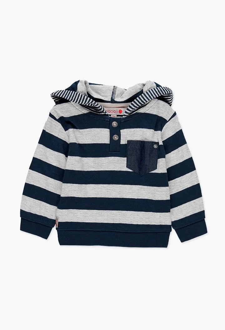 Boboli Top - Hooded Stripes