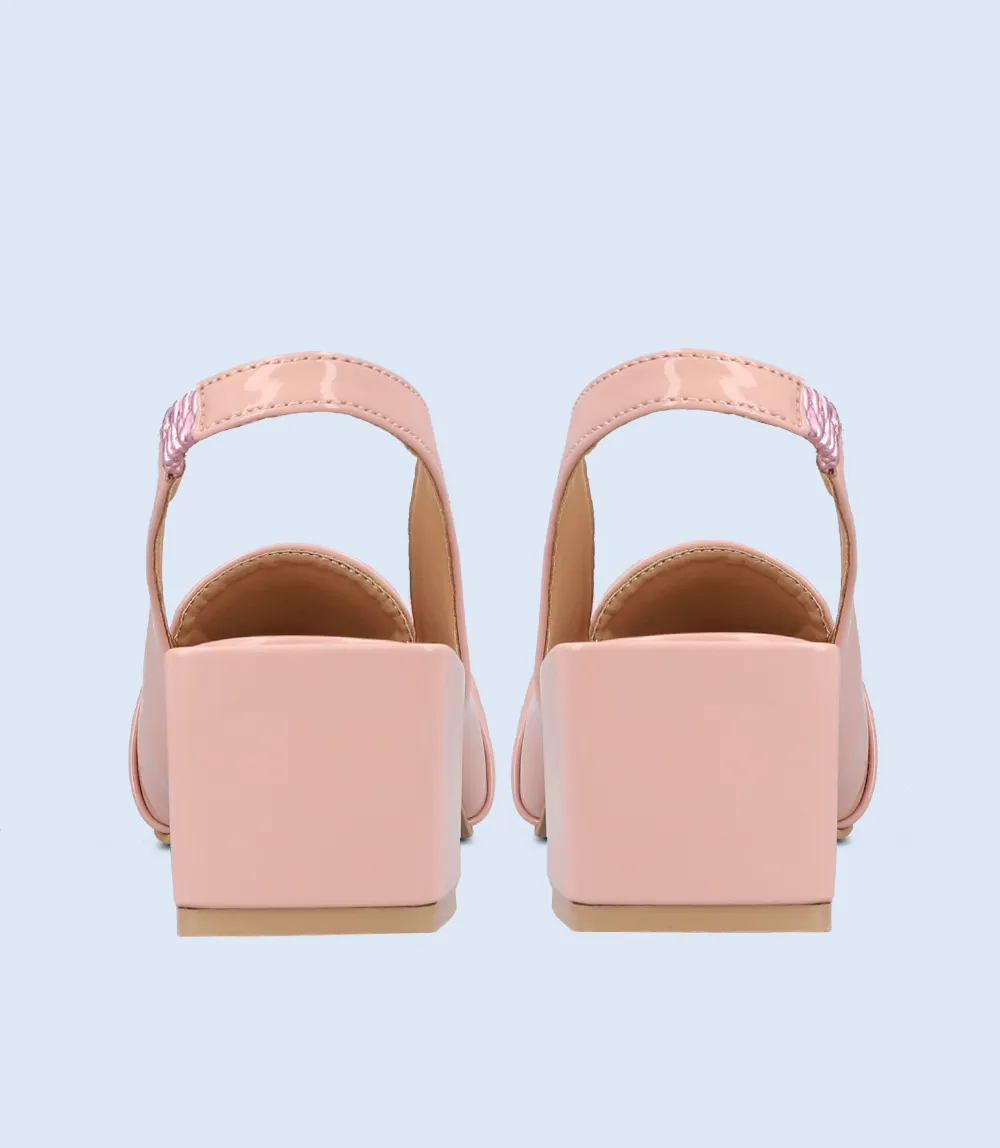 BW8188-TEA PINK-Women Casual Sling Backs