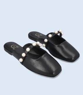 BW8232-BLACK-Women Casual Mules