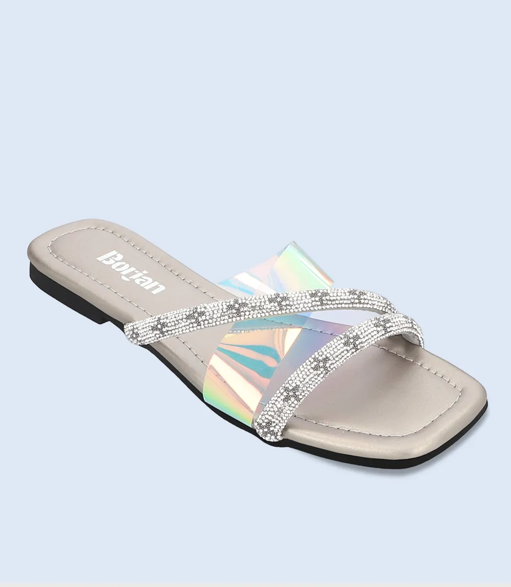 BW8360-GREY-Women Casual Slipper