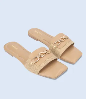 BW9426-TAN-Women Casual Slipper