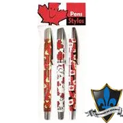 Premium Canadian 3-Pen Set - Elegant Writing Instruments for Professionals and Gift Giving