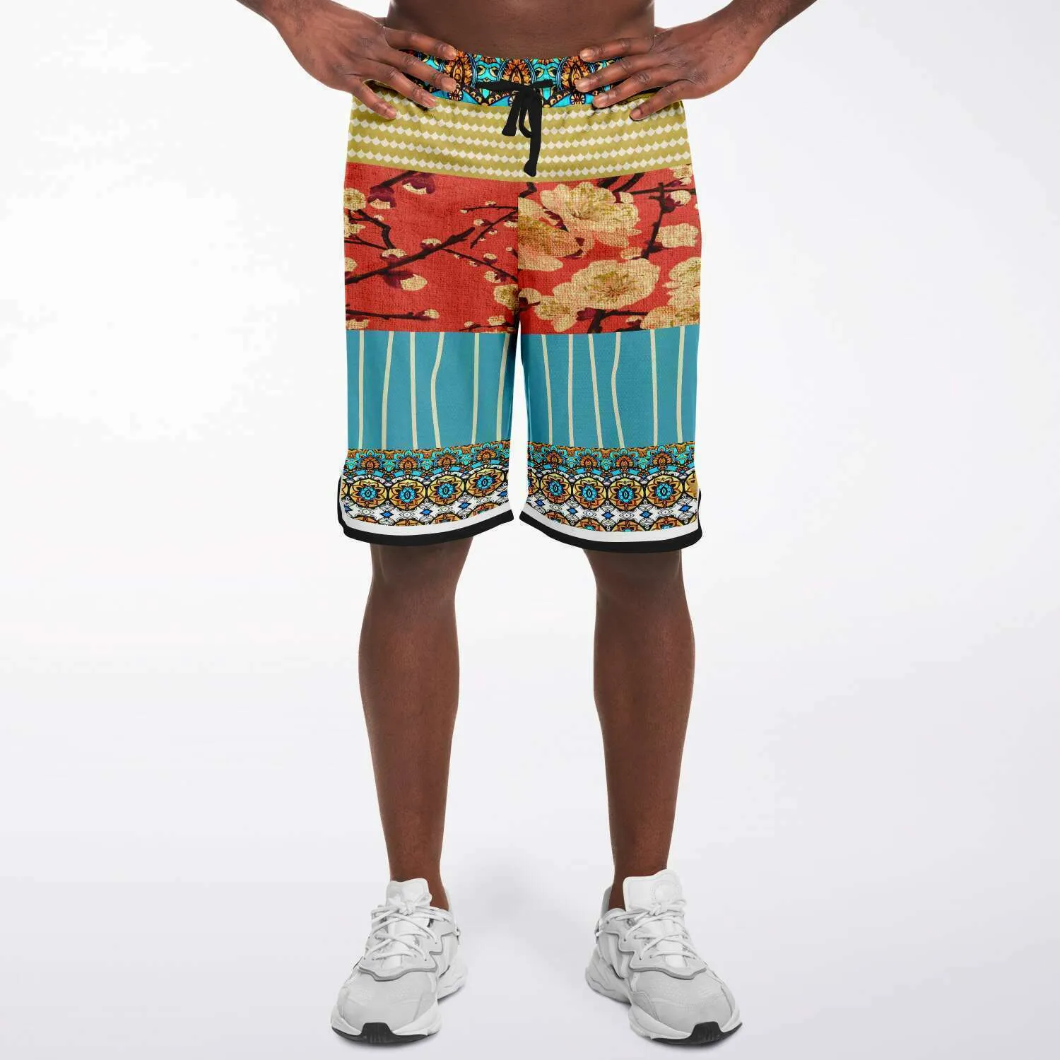 Cheery-Cherry Unisex Basketball Shorts