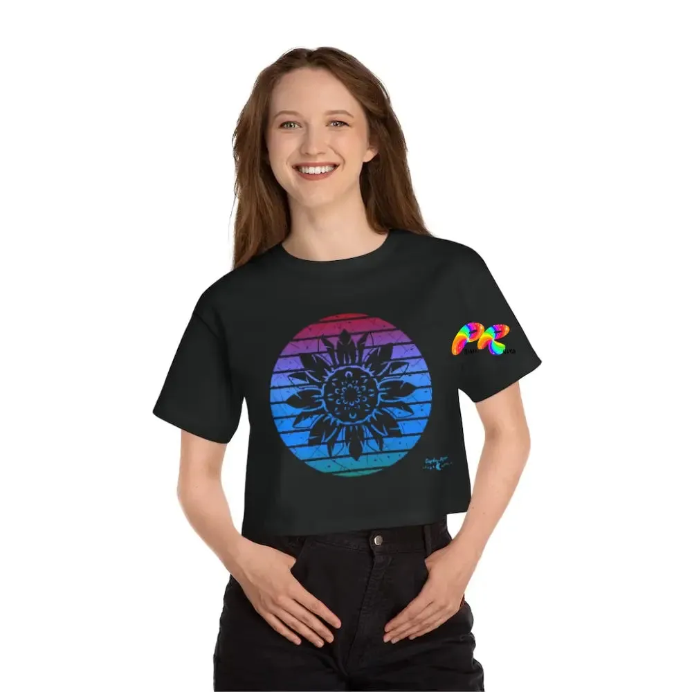 Daisy Sunset Champion Women's Cropped T-Shirt