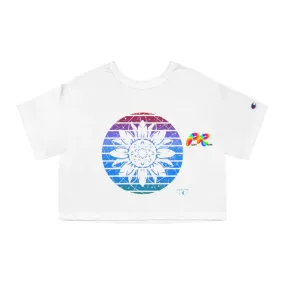 Daisy Sunset Champion Women's Cropped T-Shirt