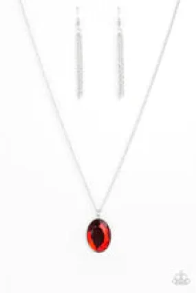 Definitely Duchess - Red Necklace - Paparazzi Accessories