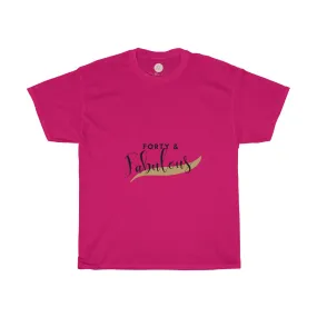 Forty & Fabulous Tee| 40 Birthday Girl Tee