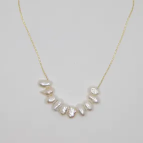 Fresh Accessories - Necklace Gold Pearl