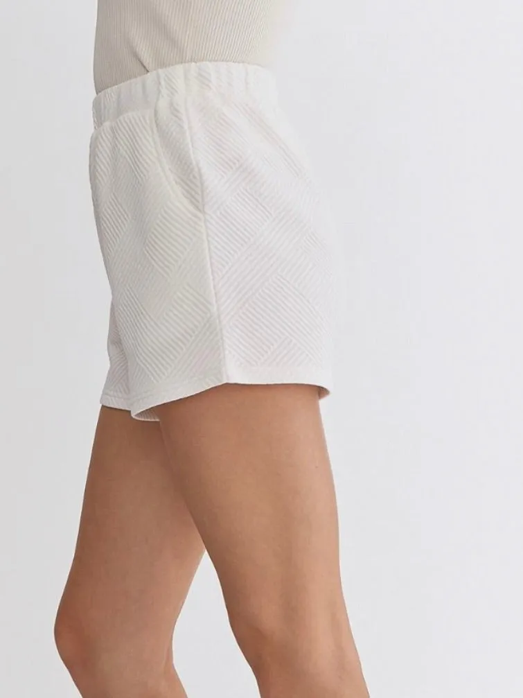 Greta Textured  Shorts