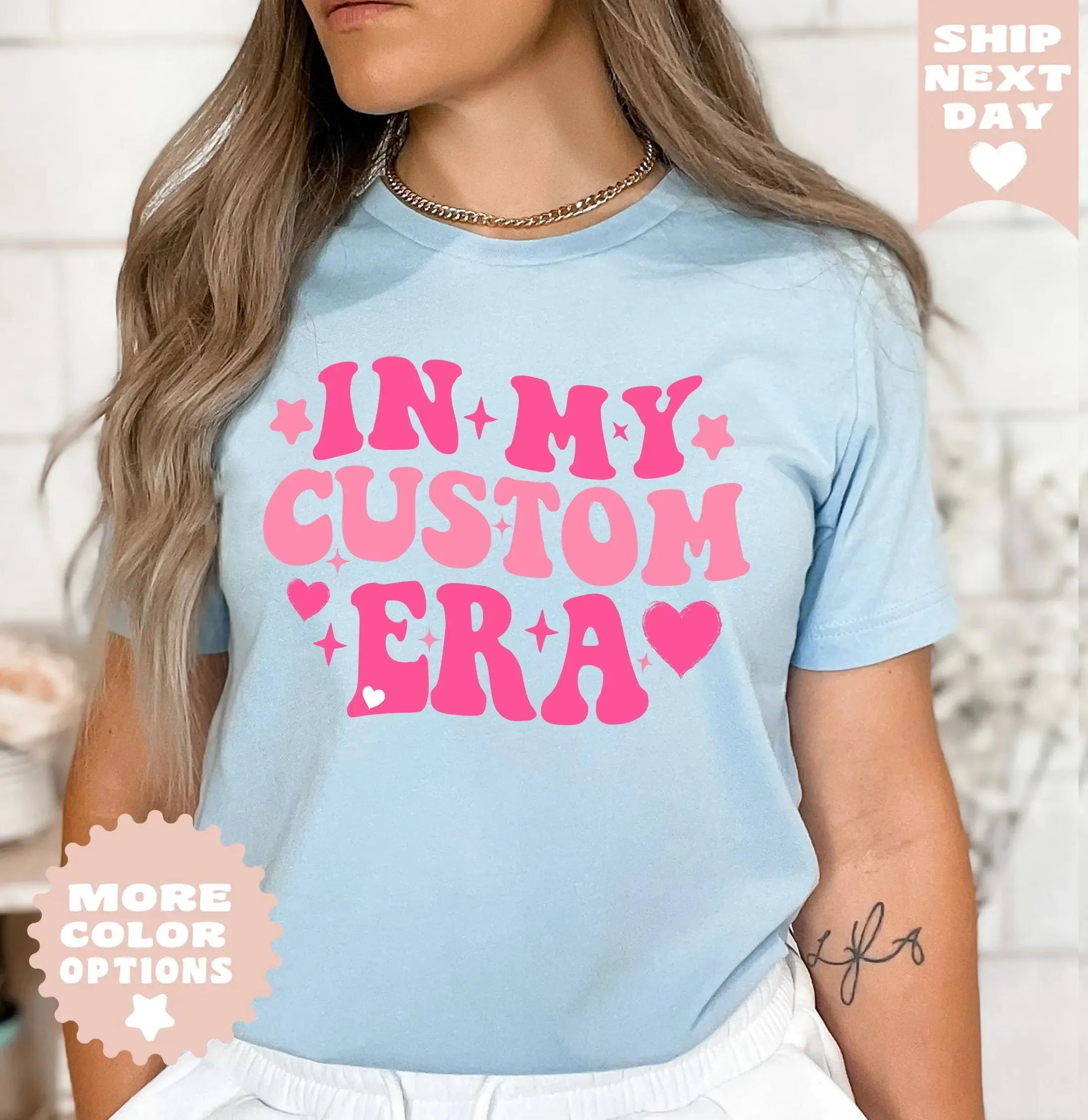 In My Era Custom Shirt, Personalized Shirt in my era , Concert Outfit, Gift For Fan Girl custom , Cute Retro Aesthetic Women T-Shirt