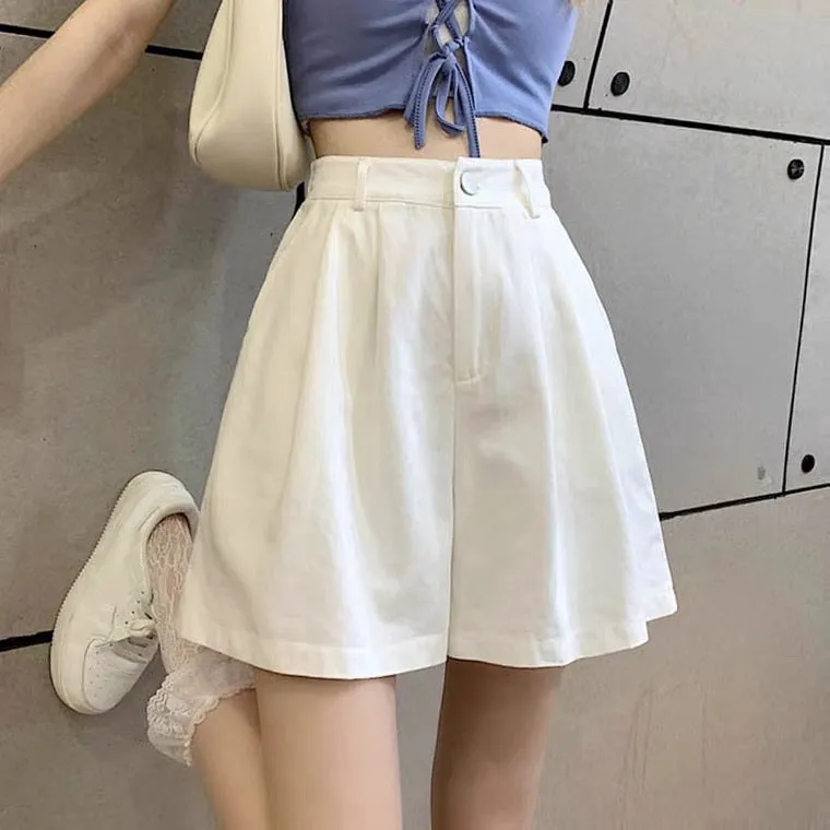 INS FASHION HIGH WAIST WIDE LEG SHORTS BY70121