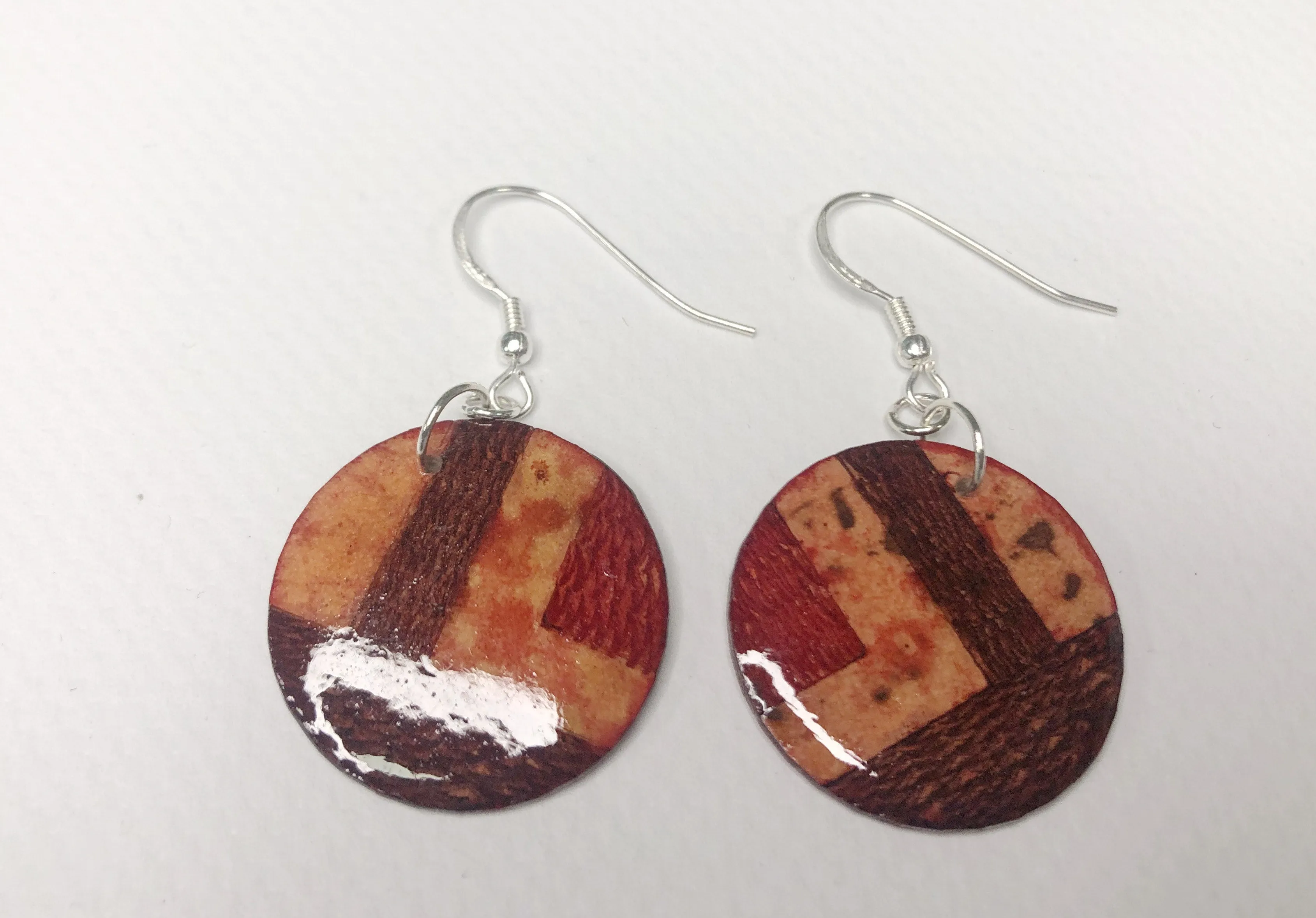 La Tagua Manufactura Cipacoaret Red Earrings