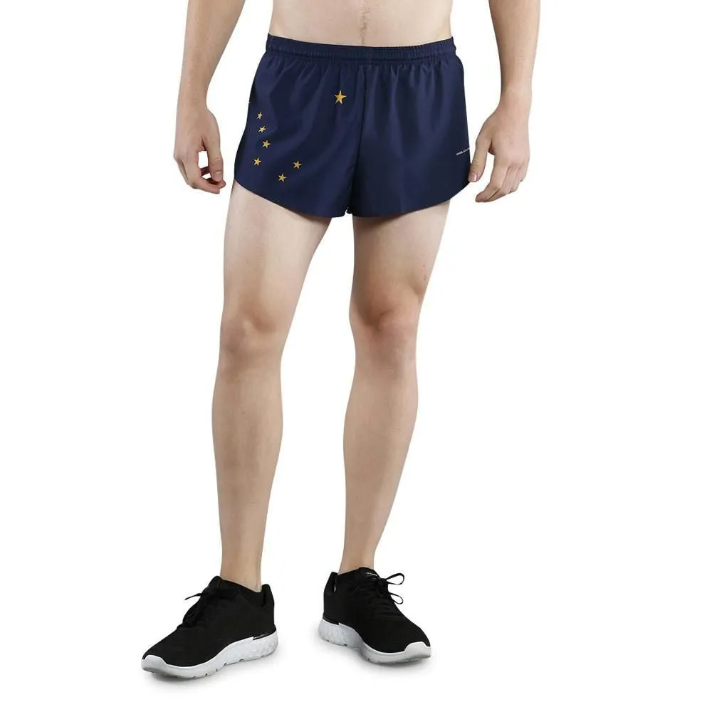 Men's 1" Elite Split Shorts- Alaska