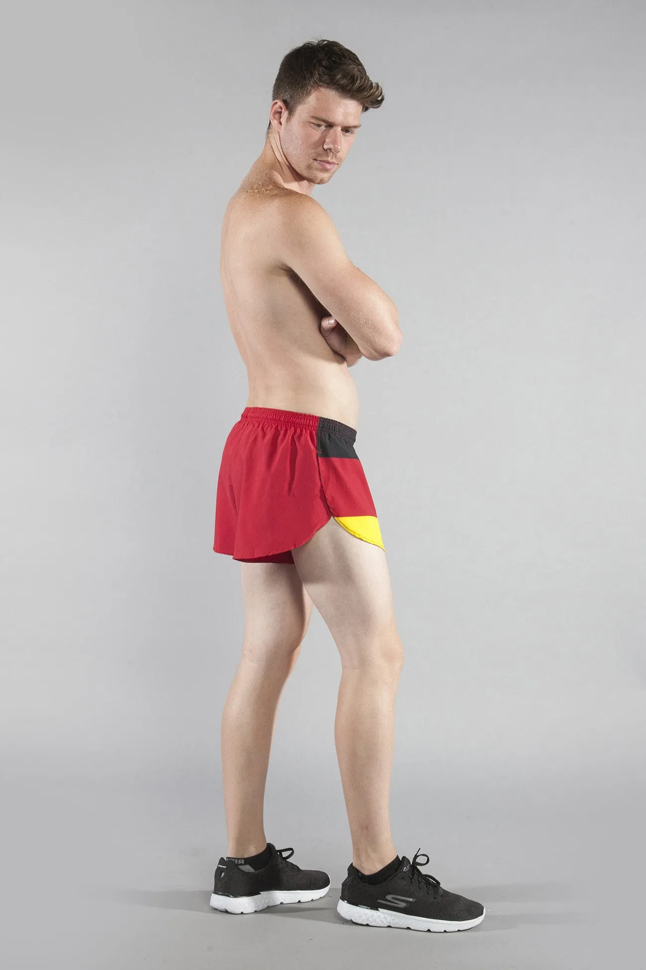 Men's 1" Elite Split Shorts- Germany