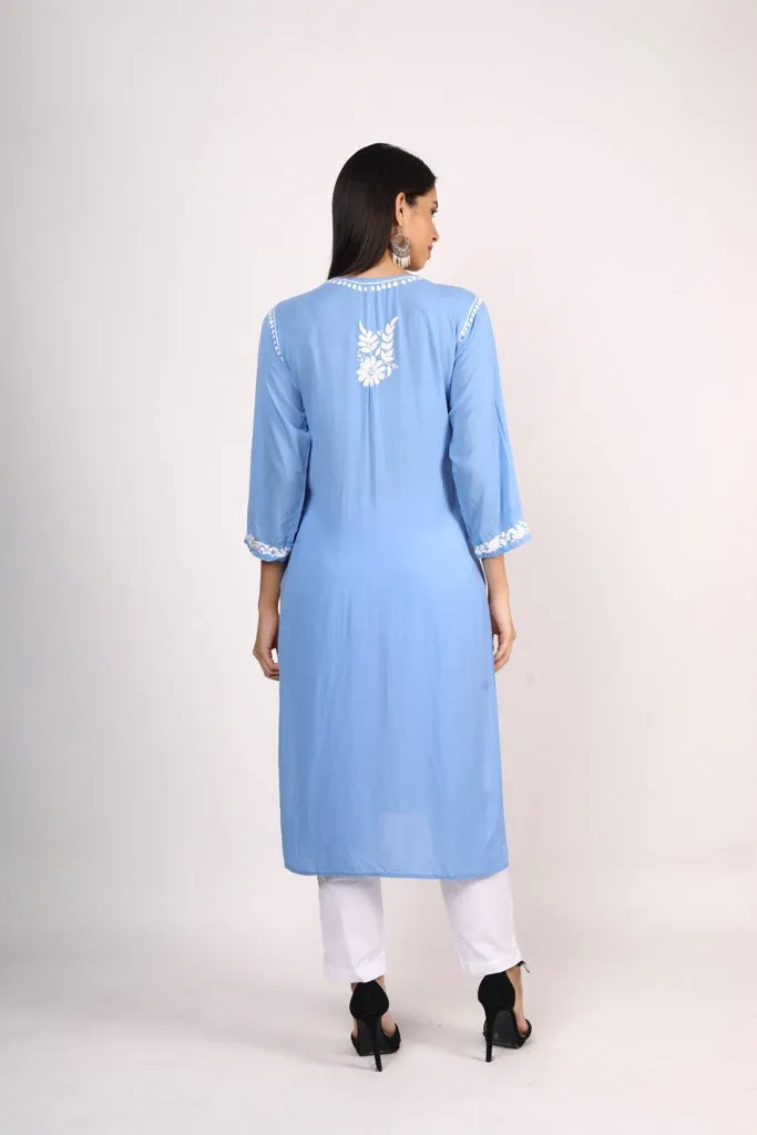 Nikhar Front Pannel Chikankari Kurti