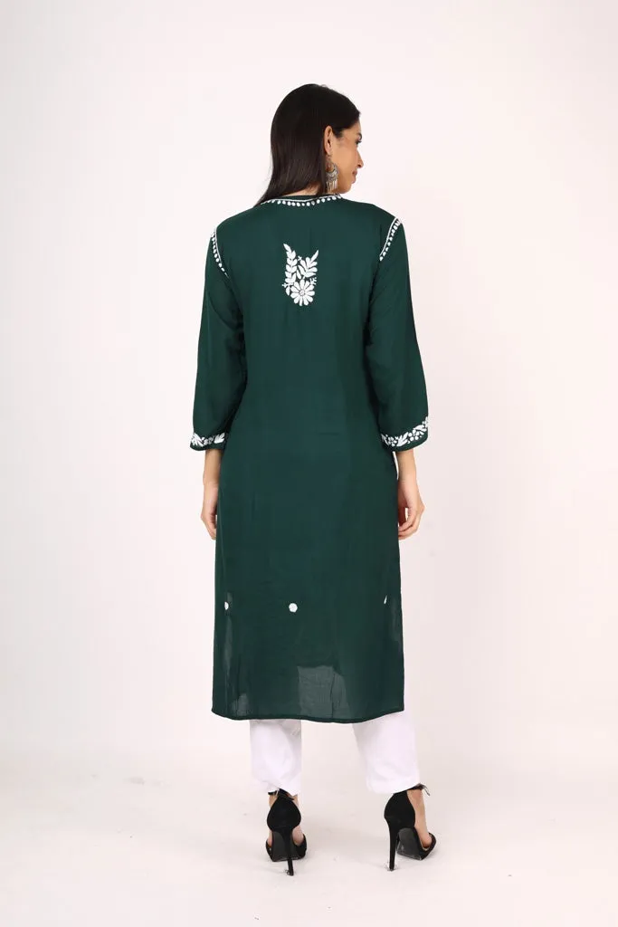 Nikhar Front Pannel Chikankari Kurti