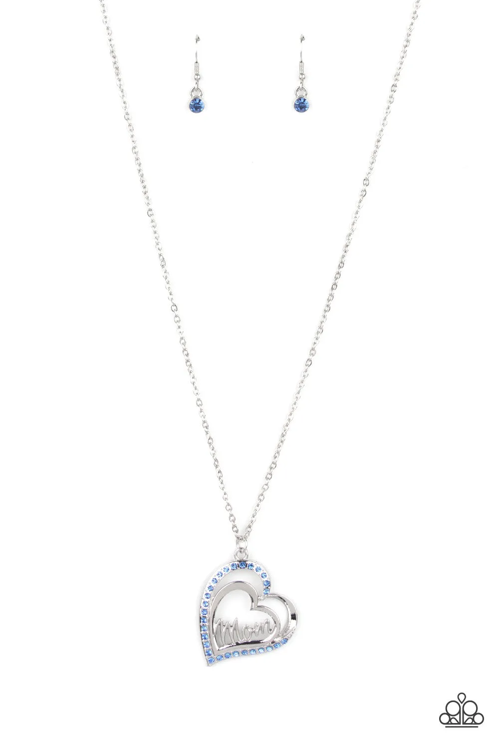 Paparazzi Accessories - A Mothers Heart - Blue Necklace