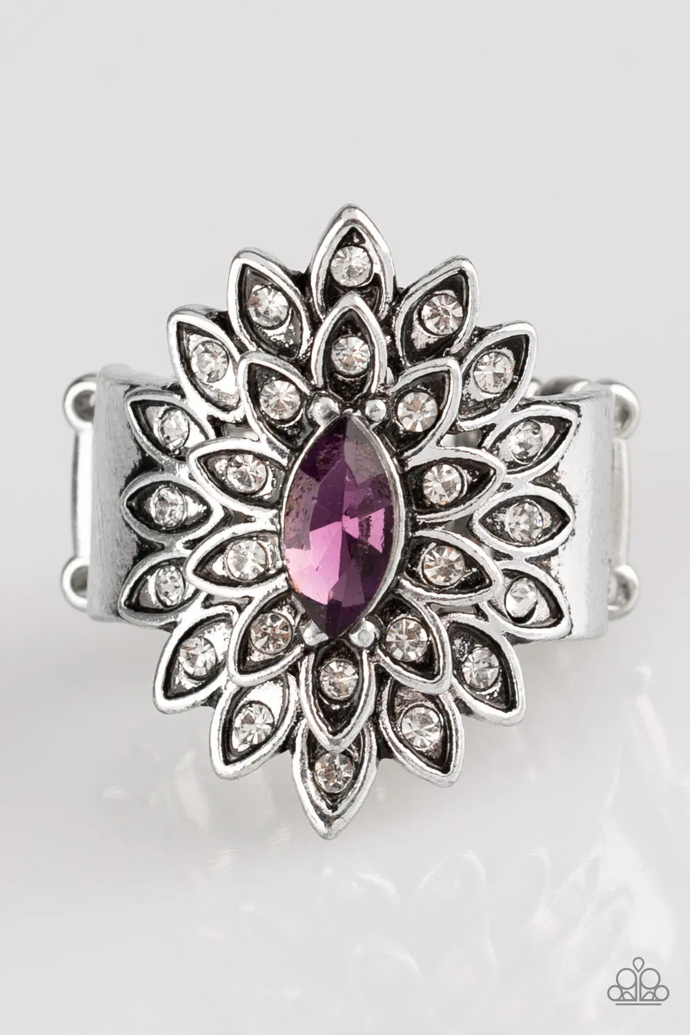 Paparazzi Accessories - Blooming Fireworks - Purple Ring