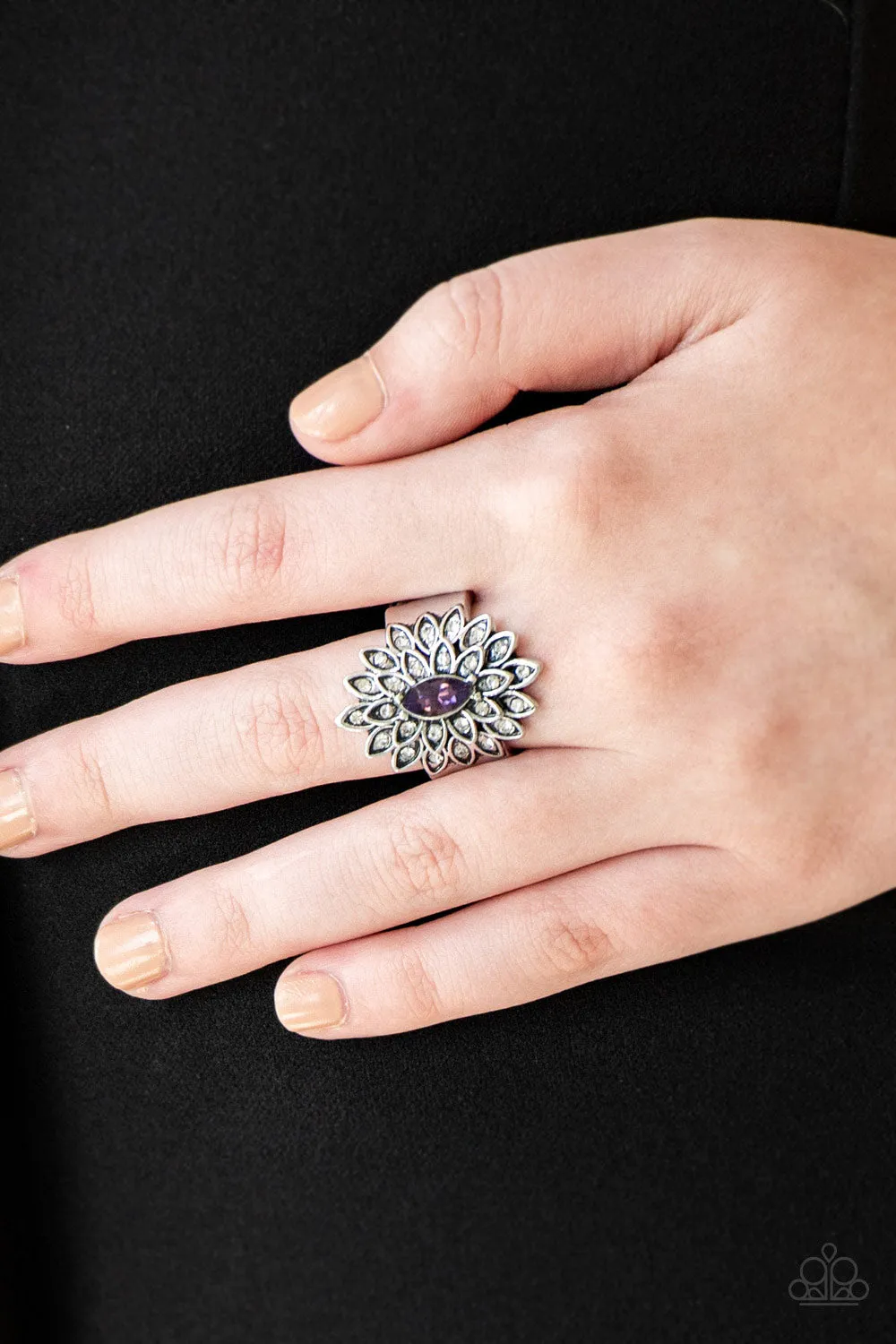 Paparazzi Accessories - Blooming Fireworks - Purple Ring