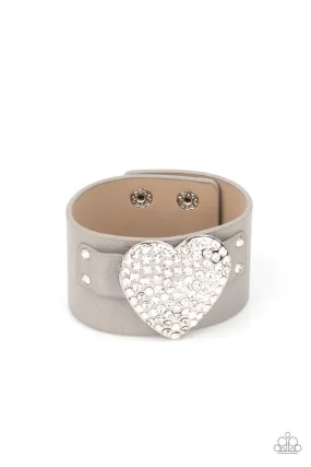 Paparazzi Accessories - Flauntable Flirt - Silver Bracelet