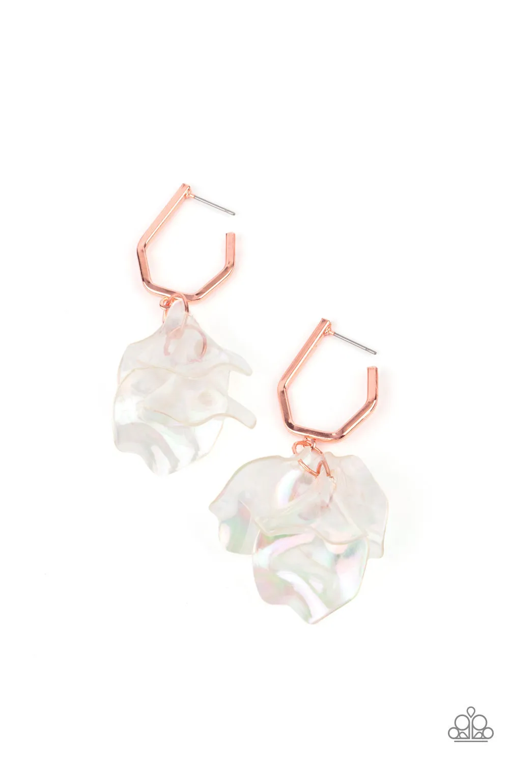 Paparazzi Accessories - Jaw-Droppingly Jelly - Copper Earrings