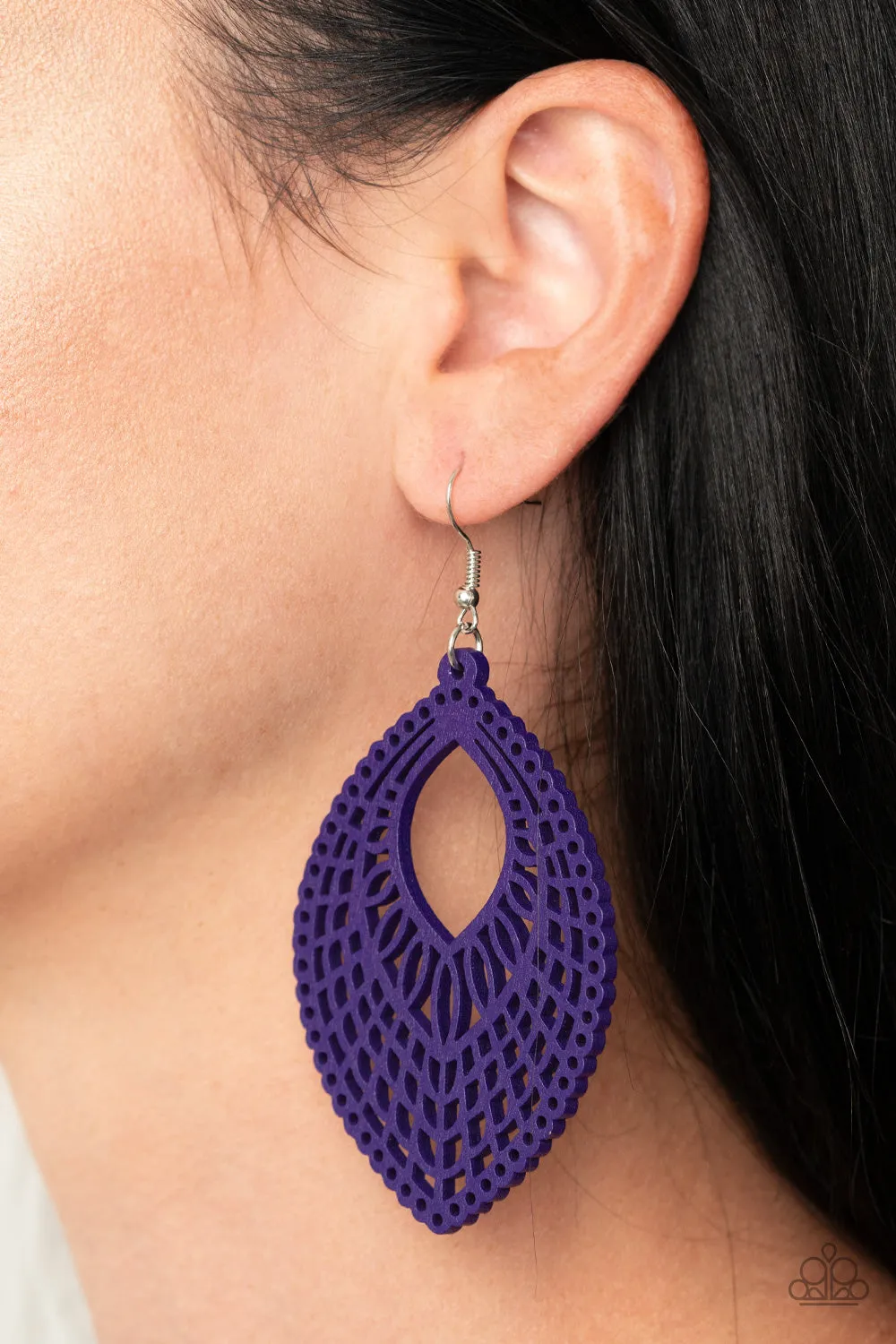 Paparazzi Accessories - One Beach At A Time - Purple Earrings