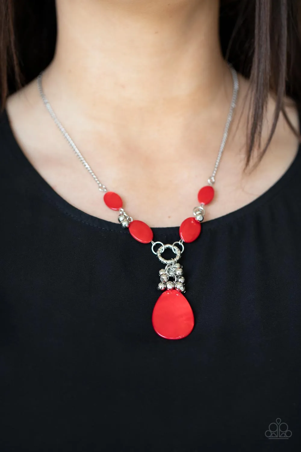 Paparazzi Accessories - Summer Idol - Red Necklace