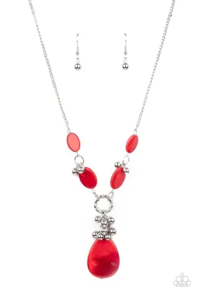 Paparazzi Accessories - Summer Idol - Red Necklace