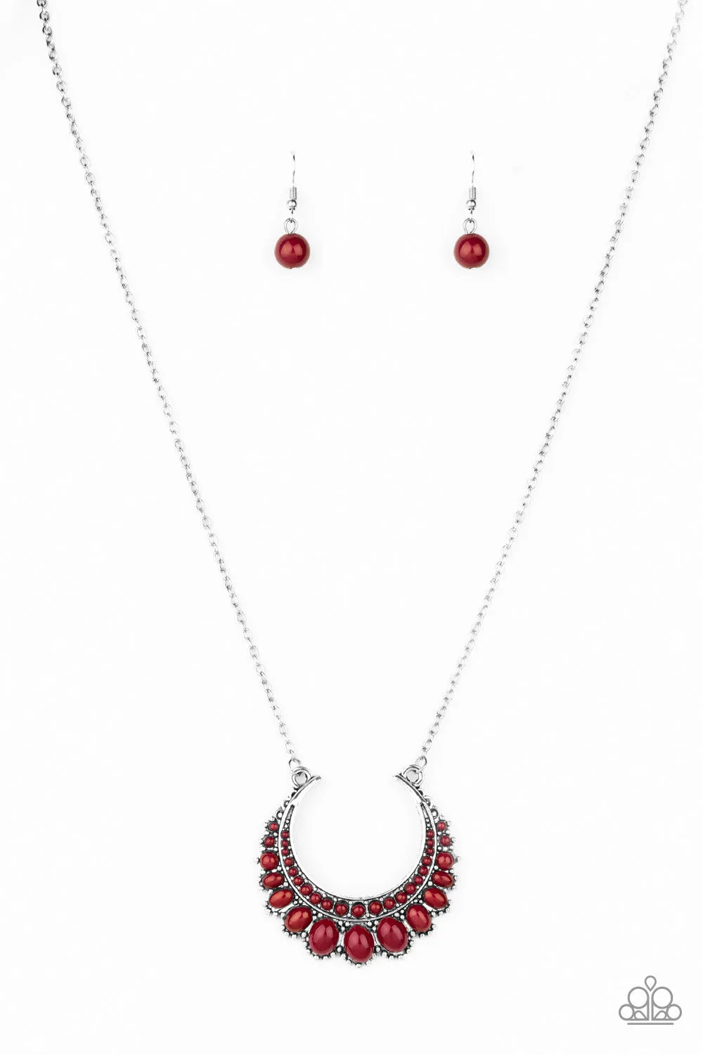 Paparazzi Count To ZEN - Red Necklace