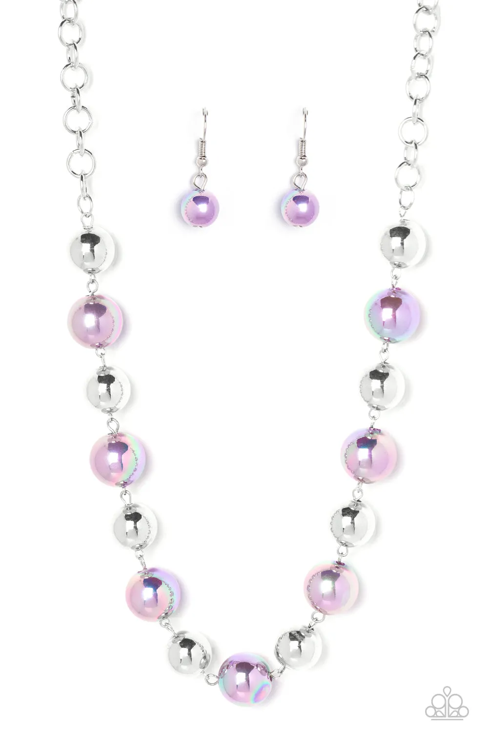 Paparazzi Dreamscape Escape - Purple Iridescent Necklace