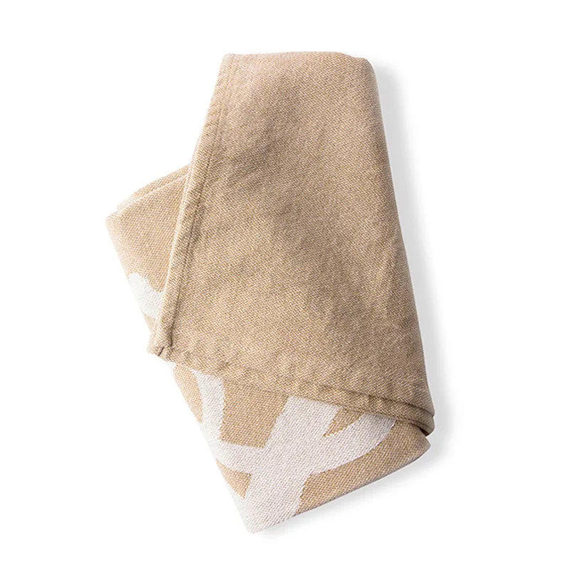 Path of Life Throw Blanket, Tan