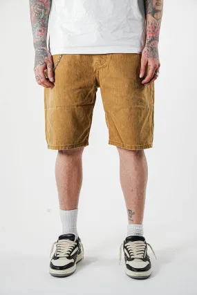 Premium Basic Brown Denim Shorts